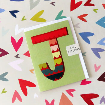 Mini J Alphabet Card, 3 of 5