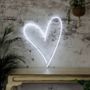 Neon Light Up LED Heart Sign, thumbnail 1 of 2