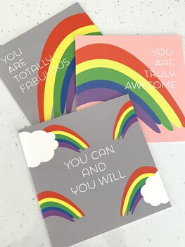 Positive Affirmation Set Of Six Mixed Design Cards, 3 of 10