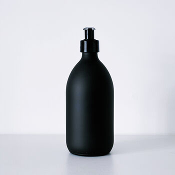 Refillable Matt Black Glass Bottle, 7 of 9