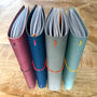 Vegan Leather Journal Cover | A5 Or A6 Personalised Refillable Notebook Holder, thumbnail 1 of 10