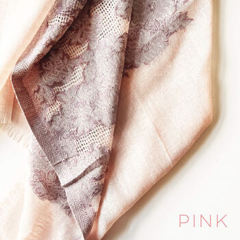 Personalised Cashmere Lace Embedded Scarf, 5 of 12