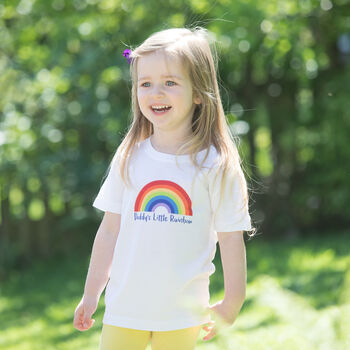 Daddy's Little Rainbow T Shirt, 2 of 4