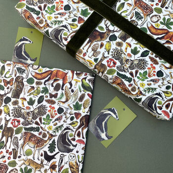 Woodland Animals Wrapping Paper, 2 of 8
