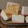 Strawberry Marshmallow Gift | Handmade Scouse Mallow With Custard Cream Topping, thumbnail 3 of 5