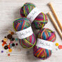 Cheeky Chunky Twist Yarn 100g Ball Rainbow Wool, thumbnail 1 of 2