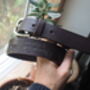 Off Road Vehicles Leather Belt, thumbnail 9 of 10