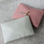 Personalised Leather Clutch Bag Or Cosmetic Purse, thumbnail 2 of 12