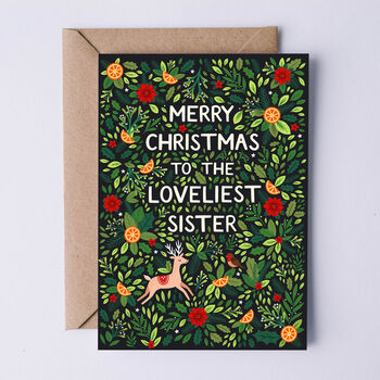 Christmas Card For Sister, Merry Christmas Sister, 2 of 3
