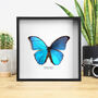 Giant Blue Morpho Butterfly Handcrafted Frame, thumbnail 1 of 3
