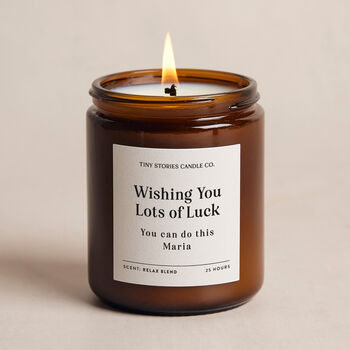 Personalised Good Luck You Can Do It Gift Soy Candle, 5 of 5
