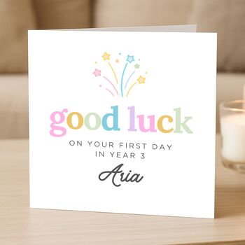 Good Luck For Year Three Back To School Card, 2 of 7