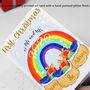 Rainbow First Christmas Card As Mr And Mrs, thumbnail 4 of 6