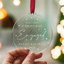 Our First Christmas Engaged Bauble Gift For Couples, thumbnail 8 of 8