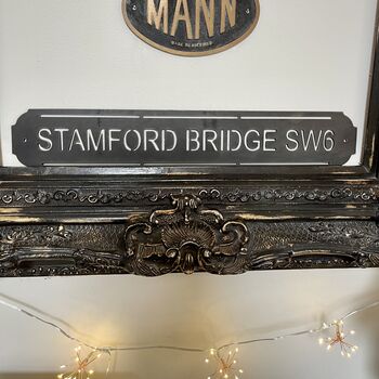 Stamford Bridge Metal Football Street Sign – Designed And Made In Britain, 2 of 12