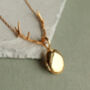 Personalized Antler Locket Necklace, thumbnail 5 of 10