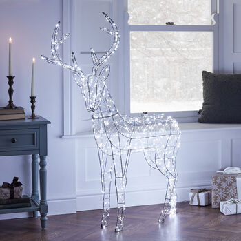 Duchy Stag Dual Colour Micro LED Light Up Reindeer, 5 of 6