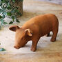 Large Cold Cast Iron Pig Ornament, thumbnail 1 of 4