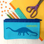 Children's Personalised 'Dinosaur' Fabric Pencil Case, thumbnail 1 of 11