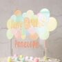Personalised Pastel Balloon Cake Topper, thumbnail 5 of 5