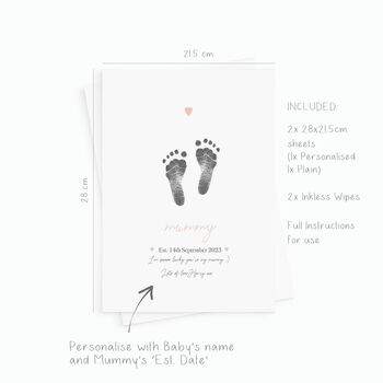 Personalised Mother's Day Inkless Print Kit, 4 of 5