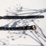 Plaited Black Italian Leather Belt, thumbnail 3 of 4