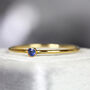 Blue Sapphire Solitaire Ring Gold Or Silver, thumbnail 1 of 12