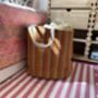 Large Wool And Jute Striped Basket Bag, thumbnail 6 of 7