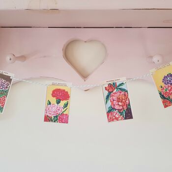Flower Seed Packet Card Bunting, 7 of 8