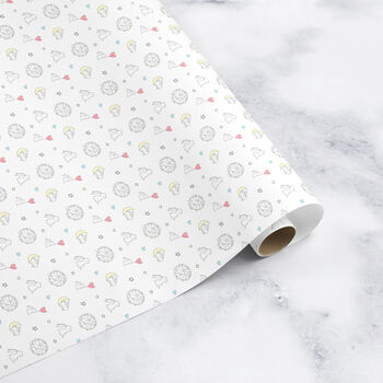 Christening Wrapping Paper Roll Or Folded, 2 of 4