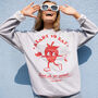 Ready To Eat Strawberry Women's Graphic Sweatshirt, thumbnail 2 of 4