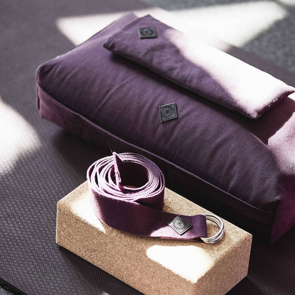 Yoga Eye Pillow Burgundy By Bell & Blue