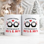 Personalised Set Of Two Mugs 'First Christmas Married', thumbnail 3 of 6