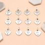 Personalised Sterling Silver Birthstone Heart Necklace, thumbnail 2 of 7