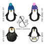 Personalised Family Penguin Christmas Jumper Set, thumbnail 2 of 7