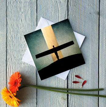 Angel Of The North Greetings Card, 2 of 2