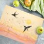 Harmony Of Swifts Textured Glass Chopping Boards, thumbnail 5 of 8