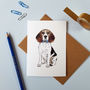 Beagle In A Bow Tie A6 Greetings Card, thumbnail 1 of 2