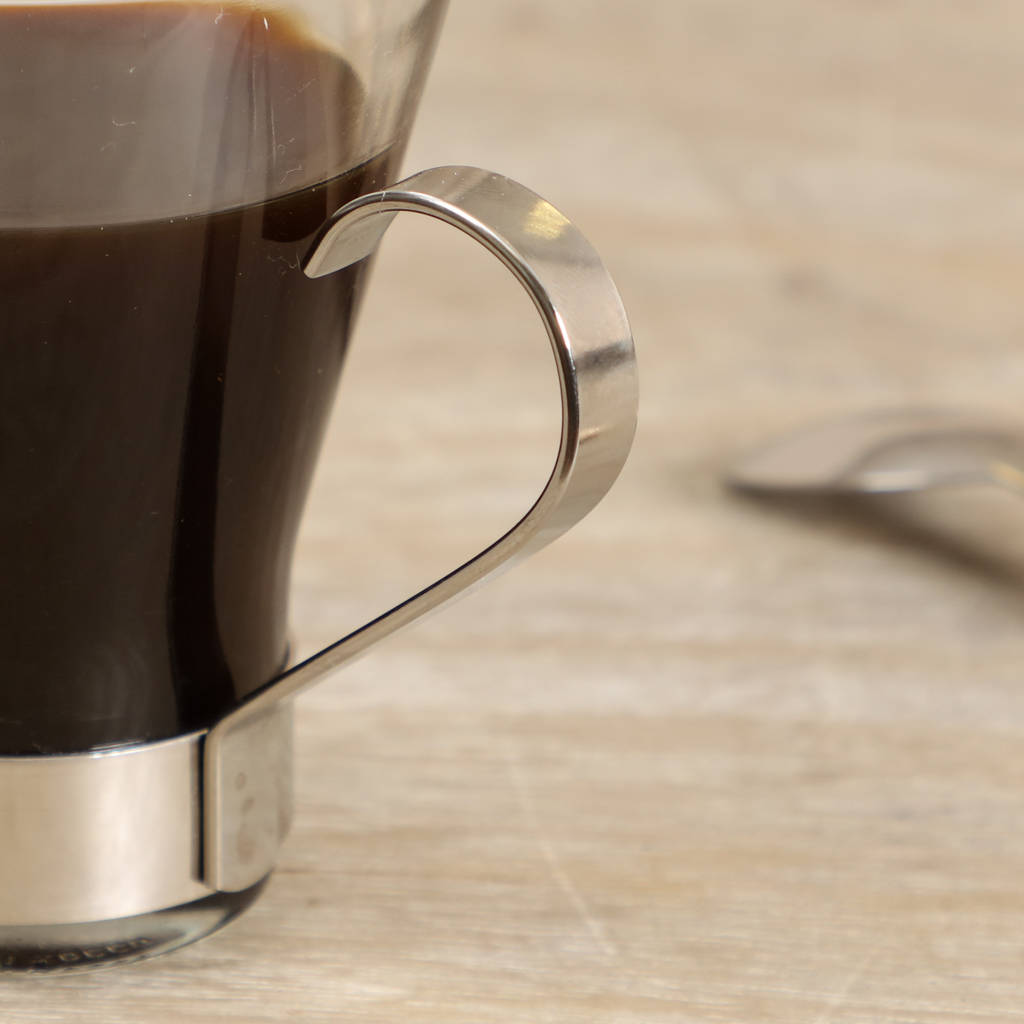 Contemporary Thermo Glass And Steel Mug By Dibor