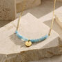 Personalised Pale Blue Semi Precious Beaded Necklace, thumbnail 1 of 6