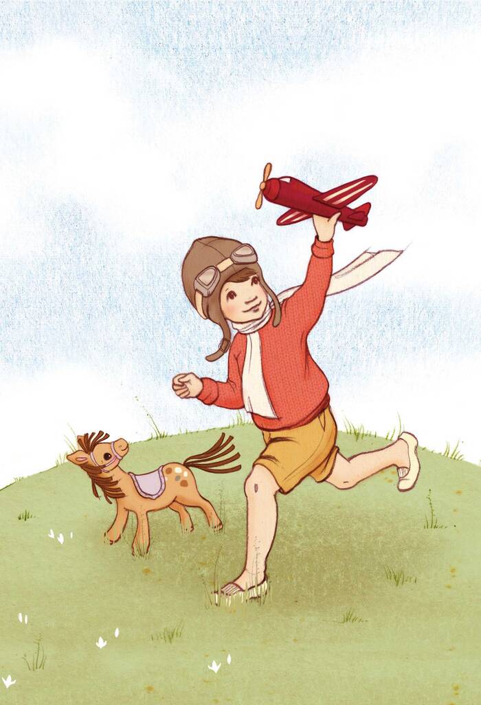 Little Aviator Art Print By Belle & Boo