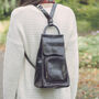 Personalised Women's Leather Small Backpack 'Carli', thumbnail 9 of 12
