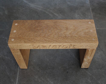 Children's Engraved Oak Kitchen Stepstool, 11 of 12