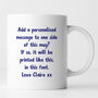 Personalised Rainbow Butterfly Name Mug, thumbnail 2 of 2