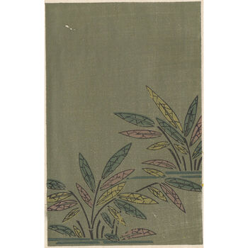 Khaki Japanese Leaf Print, 2 of 3