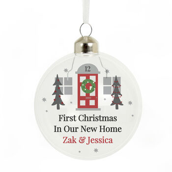 Personalised New Home Christmas Bauble Gift, 4 of 4
