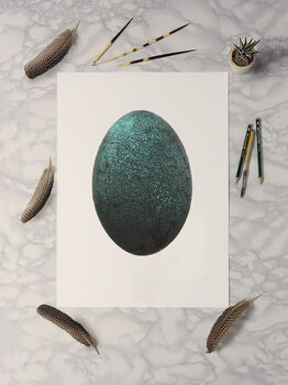 Big Green Egg Giclée Art Print, 5 of 5