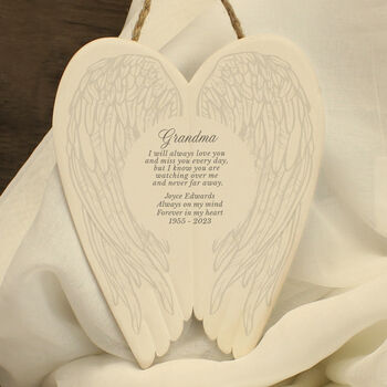 Personalised Memorial Wings Ceramic Keepsake, 4 of 6