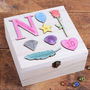 Personalised Birthday Jewellery Treasure Storage Box, thumbnail 2 of 4