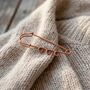 Handmade Copper Safety Pin Brooch, thumbnail 8 of 11